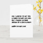 父の日を迎えおもしろいに行きたかった カード (黄色い花)