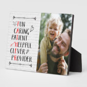 父の日アクロスティック写真プラーク フォトプラーク (側面)