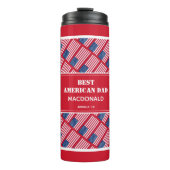 父の日アメリ最高のカ国パパアメリカカスタム赤 タンブラー (正面)