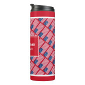 父の日アメリ最高のカ国パパアメリカカスタム赤 タンブラー (回転右)