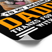 父の日イギリスのブルドッグパパギフト男性へ ポスター (角)