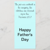 父の日イタリア写真&聖なる書物、 経典ブックマーク (裏面)