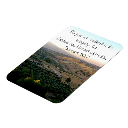 父の日イタリア&聖なる書物、 経典 マグネット (左側)