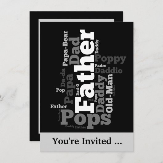 父の日イベント招待状 招待状 (正面/裏面)
