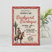 父の日ウェスタン・カウボーイ・バーベキュー 招待状 (スタンド正面)