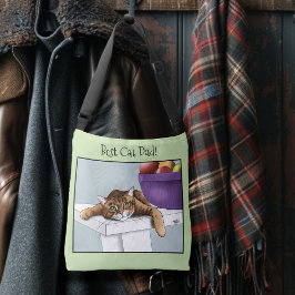 父の日オレンジタビー猫 クロスボディバッグ