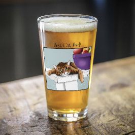 父の日オレンジタビー猫 タンブラーグラス