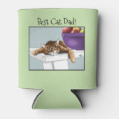 父の日オレンジタビー猫 缶クーラー (正面)