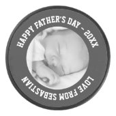 父の日カスタムある種の一つパーソナライズされた アイスホッケーパック (正面)