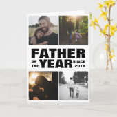 父の日カスタム写真コラージュ年の父 カード (黄色い花)