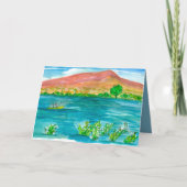 父の日カヤックマウンテンレイクアドベンチャー カード (正面)