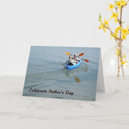 父の日カヤック カード (黄色い花)