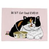 父の日カリコキャット ラージペーパーバッグ (裏面)