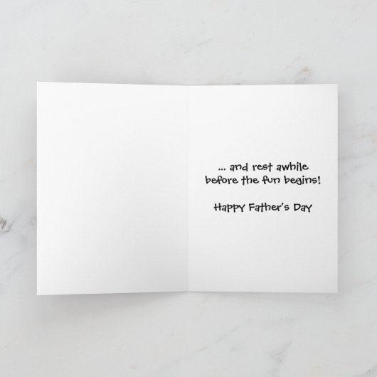 父の日カードがある父があるおもしろいのお父さん カード (内部)