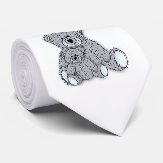 父の日カードに一致させるテディー・ベアのタイ ネクタイ (ロール)