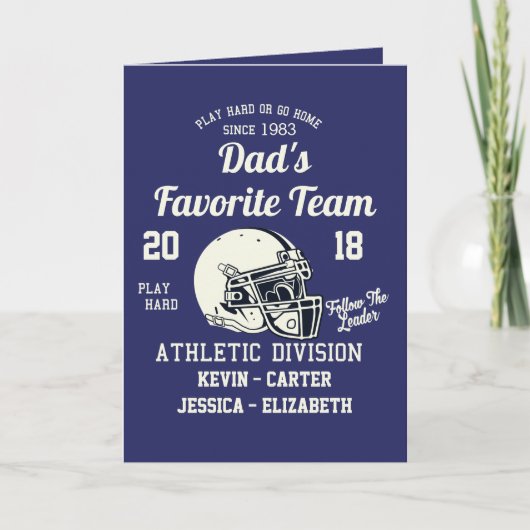 父の日カードサッカースポーツパパ カード (正面)