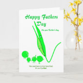 父の日カードピーのジョーク カード (黄色い花)