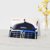 父の日カードヴィンテージのリンカーン車 カード (黄色い花)