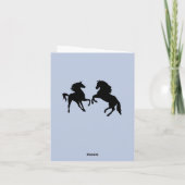 父の日カード家族あなたのテキストを馬 – 色 カード (裏面)