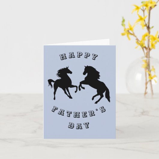 父の日カード家族あなたのテキストを馬 – 色 カード (黄色い花)