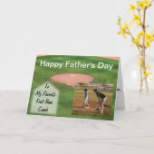 父の日カード野球テーマ カード (黄色い花)