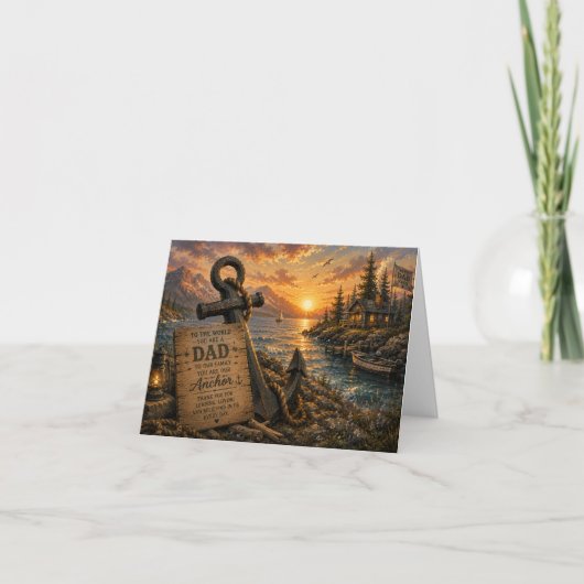 父の日カード お父さんにアンカー シーズンカード (正面)