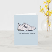 父の日カード - お父さんの靴 カード (黄色い花)