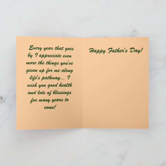 父の日カード カード (内部)