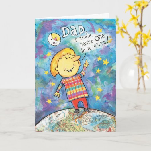 父の日カード カード (黄色い花)