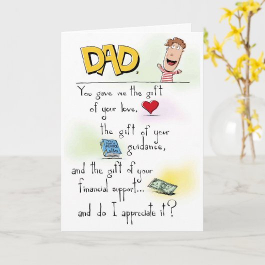 父の日カード カード (黄色い花)