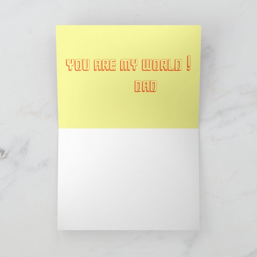 父の日カード カード (内部)