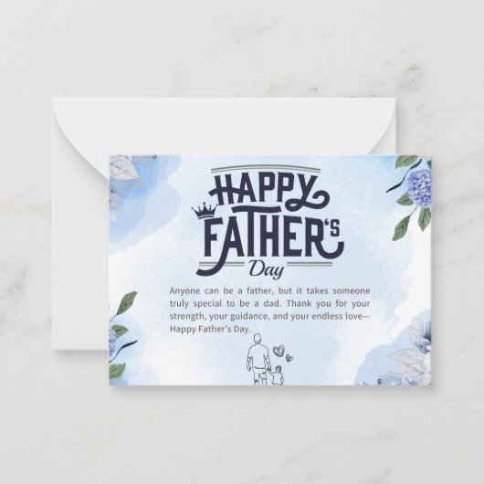 父の日カード ノートカード (正面)