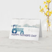 父の日カード：ファームトラクター カード (黄色い花)