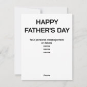 父の日カード　ヴィンテージ・エディション　年齢編集可能 シーズンカード (裏面)