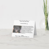 父の日カード-小熊のクローズアップ カード (裏面)