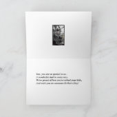 父の日カード、息子のために、蒸気の列車 カード (内部)