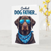 父の日カード 愛犬 カード (黄色い花)