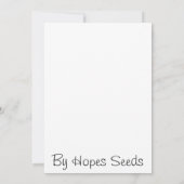 父の日カード 招待状 (裏面)