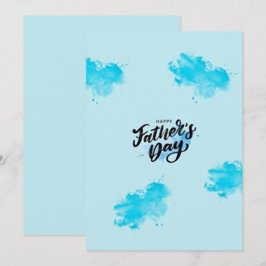 父の日カード 招待状 (正面/裏面)