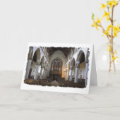 父の日カード- Framlingham教会 カード (黄色い花)