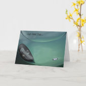 父の日カード、TVRのスポーツ・カー カード (黄色い花)