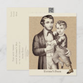 父の日キュストヴィンテージ父と息子CC1128 ポストカード (正面/裏面)