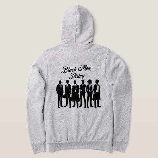 父の日キープサケフード付きスウェットシャツブラックパパ パーカ (レイダウン裏面)