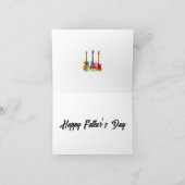 父の日ギターパパカスタム写真 カード (内部)