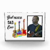 父の日ギターパパカスタム写真 フォトブロック (正面)