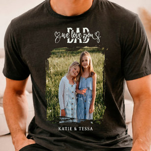 父の日ギフトに家族写真をプリント Tシャツ