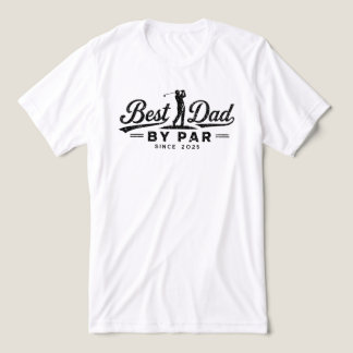 父の日ギフトに最適なゴルファー ブラック ダイストressed デザイン トライブレンドTシャツ