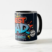 父の日ギフトに最適 - Best Dad Ever マグカップ (正面右)