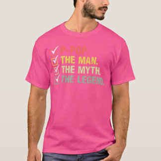 父の日ギフトの伝説のポップ・マンの神話 Tシャツ