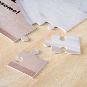 父の日ギフトアイディアパーソナライズされたパパ写真 ジグソーパズル (側面)